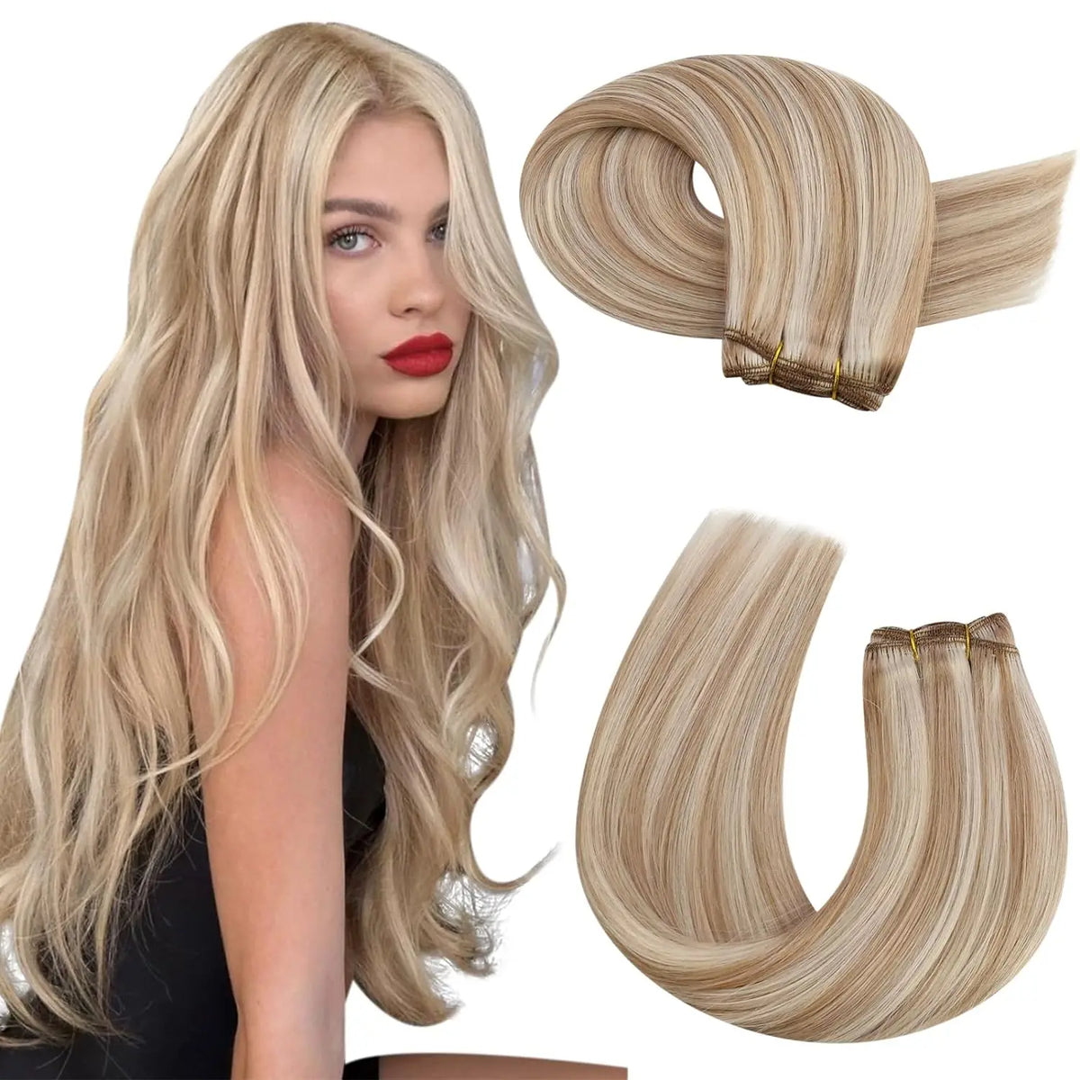 Brazilian Human Hair Wefts, Machine Weft Remy Straight Sew-In Bundles 100g