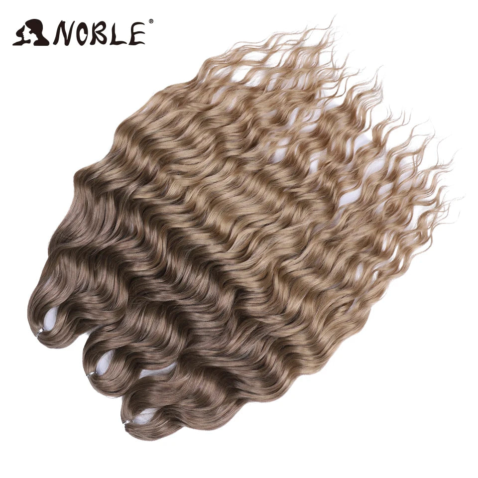 Synthetic Loose Deep Wave 24" Braiding Hair Extensions Water Braid Ombre Blonde