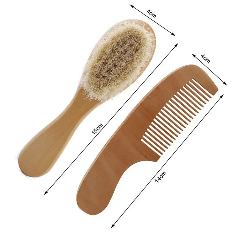 Baby Wood Brush Comb, Head Massage Bath Brush