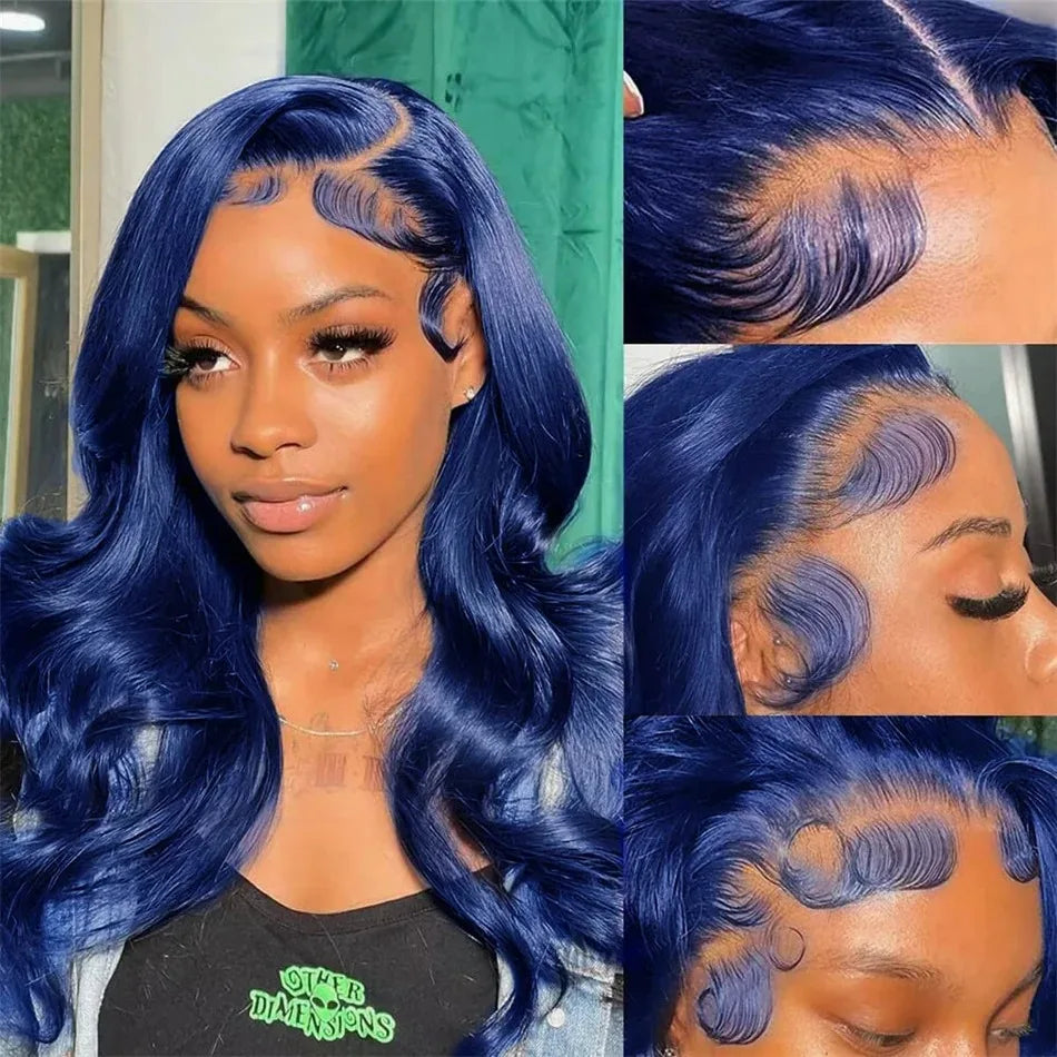 180% Density Brown Roots Ash Blonde Body Wave Lace Frontal Wig, 13x4, Ombre, Synthetic Blend