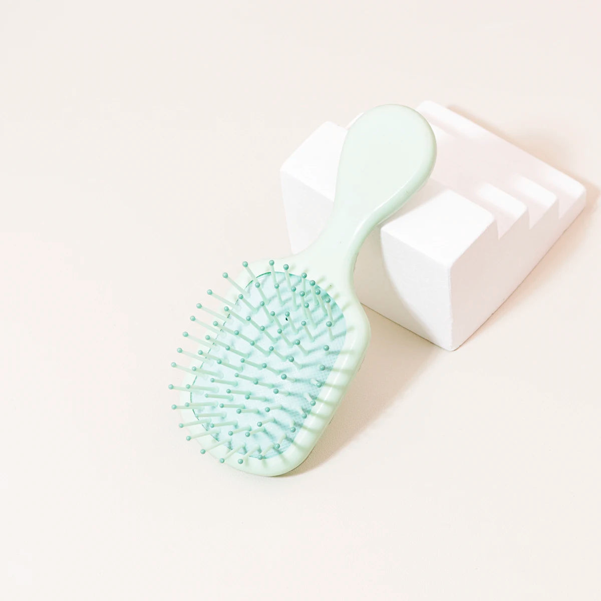 Mini Massage Hair Brush, Travel Paddle Brush for Real Hair Wigs
