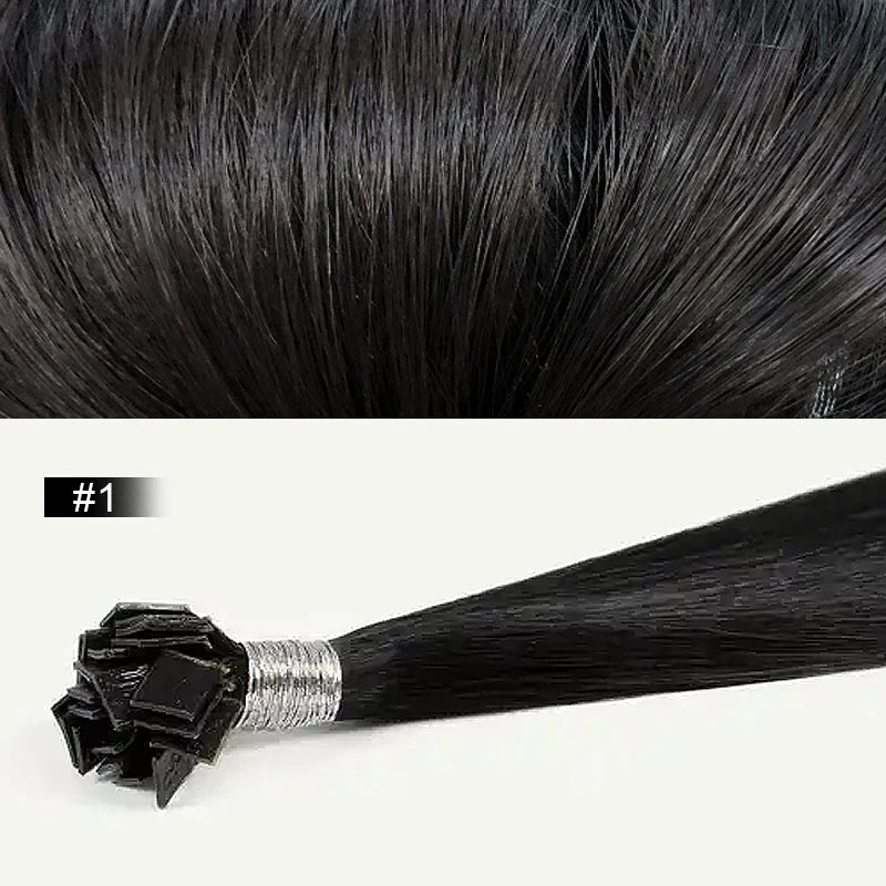 613 Beach Blonde Flat Tip Hair Extensions, 100% Virgin Human Straight Keratin