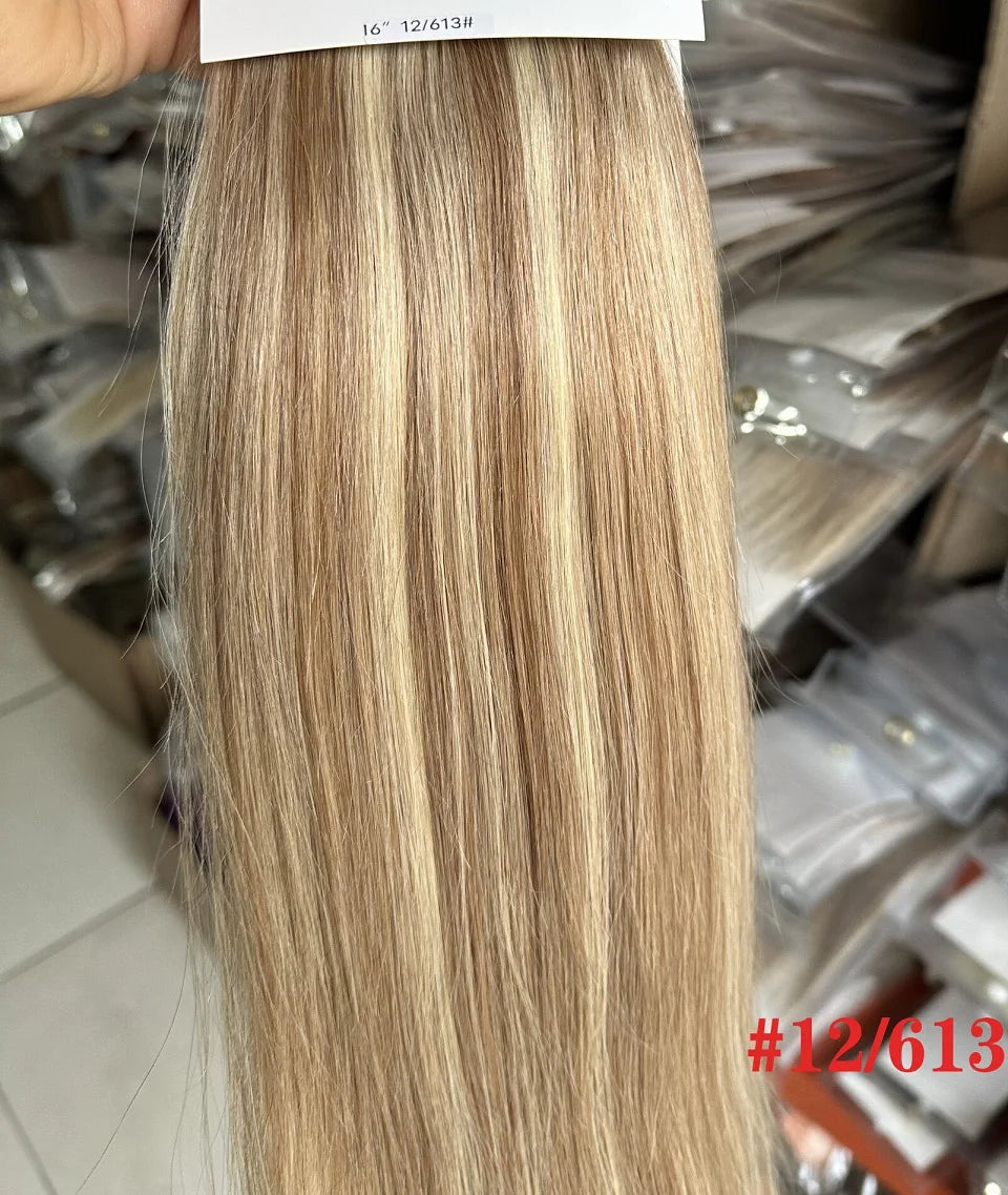 Brazilian Remy Clip in Human Hair Extensions Deep U Pcs Full Head