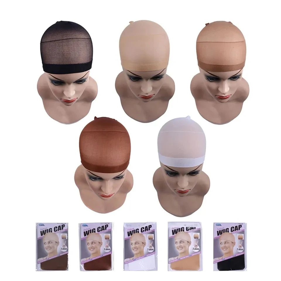 Top Stocking Wig Cap Hair Net Weave Nets Black Brown Stretch Mesh