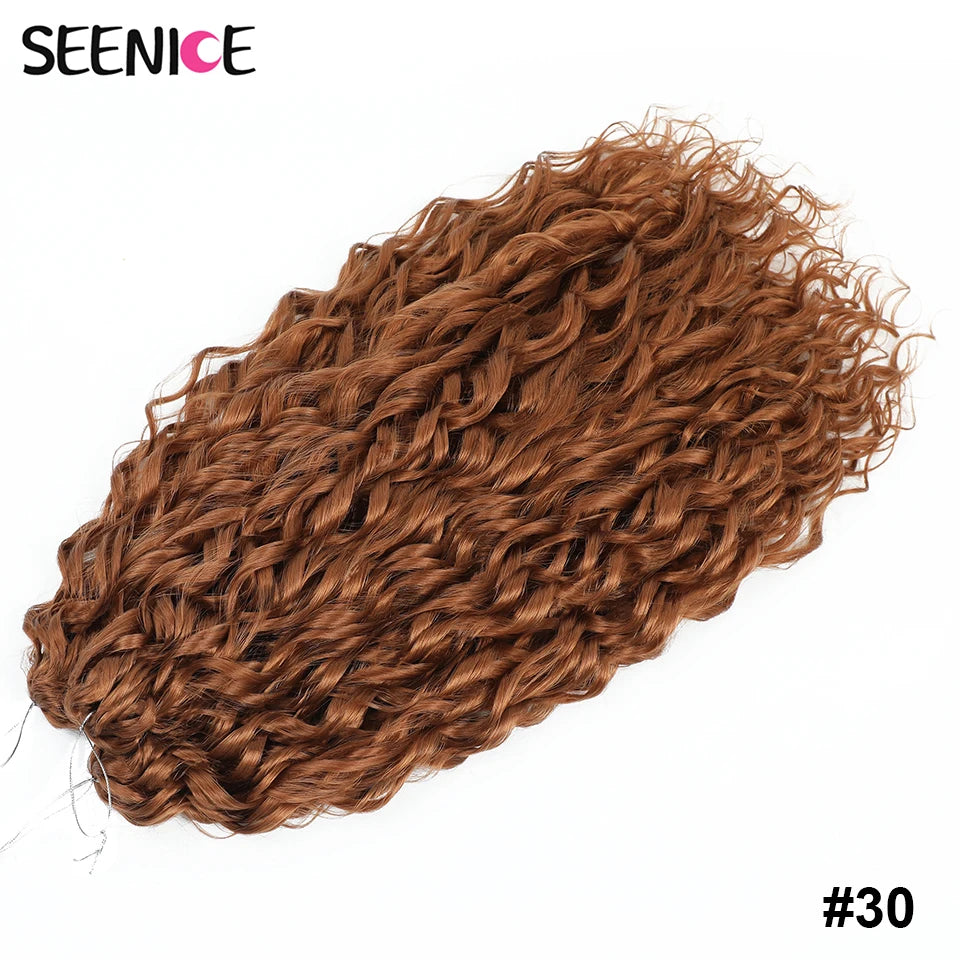 Synthetic Hair Deep Wave Twist Crochet Braid Afro Curl Ombre Blonde Pink
