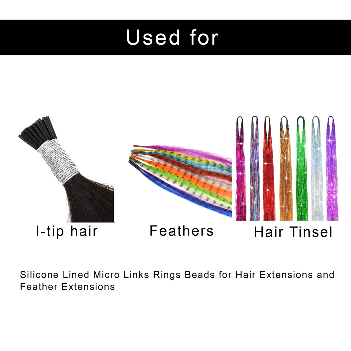 Pack Hair Extension Pliers Kit Micro Links/beads+ Pulling Needle+ Holes Tools