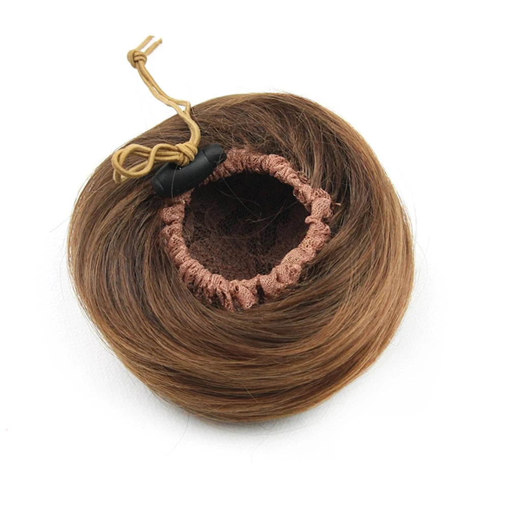 Synthetic Chignon Adjustable Hair Bun Hair Scrunchies Extension Curly Updo Hairpiece