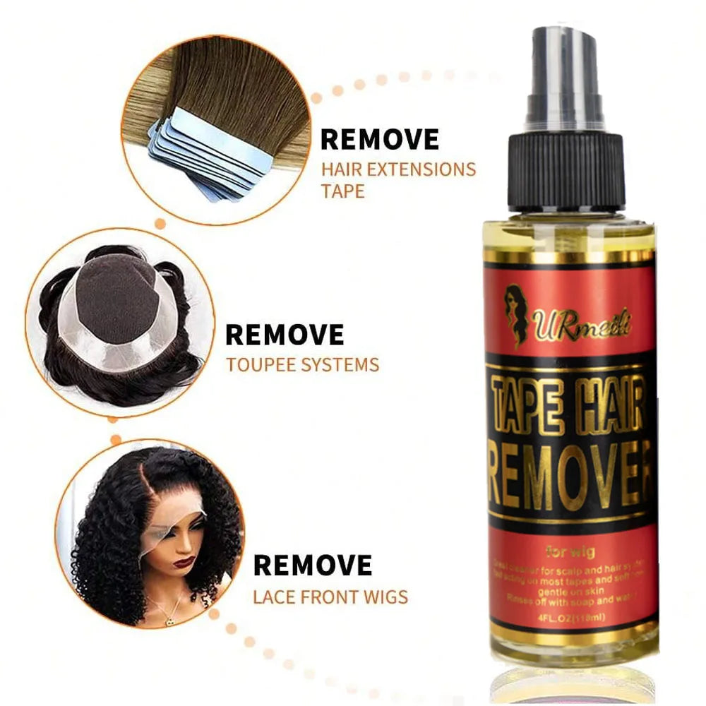 Hair Glue Remover and Lace Melting Spray Set - Extreme Hold, Glueless (120ml, 2-Piece)