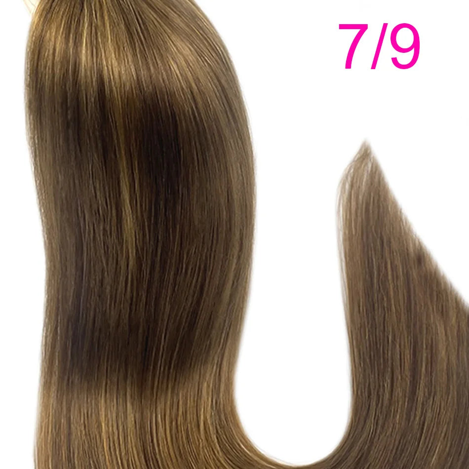 613 Beach Blonde Flat Tip Hair Extensions, 100% Virgin Human Straight Keratin