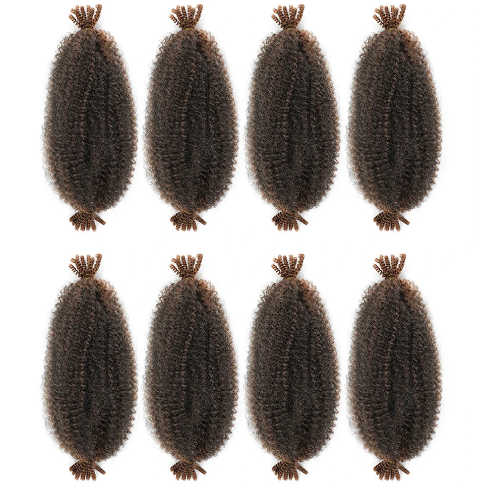 1-8 Packs Afro Twist Springy Marley Braiding Hair Pre-separated Kinkys Bulk Locs