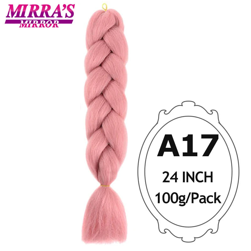 Ombre Jumbo Braiding Hair, Synthetic, 24 Inch, 6-Pack