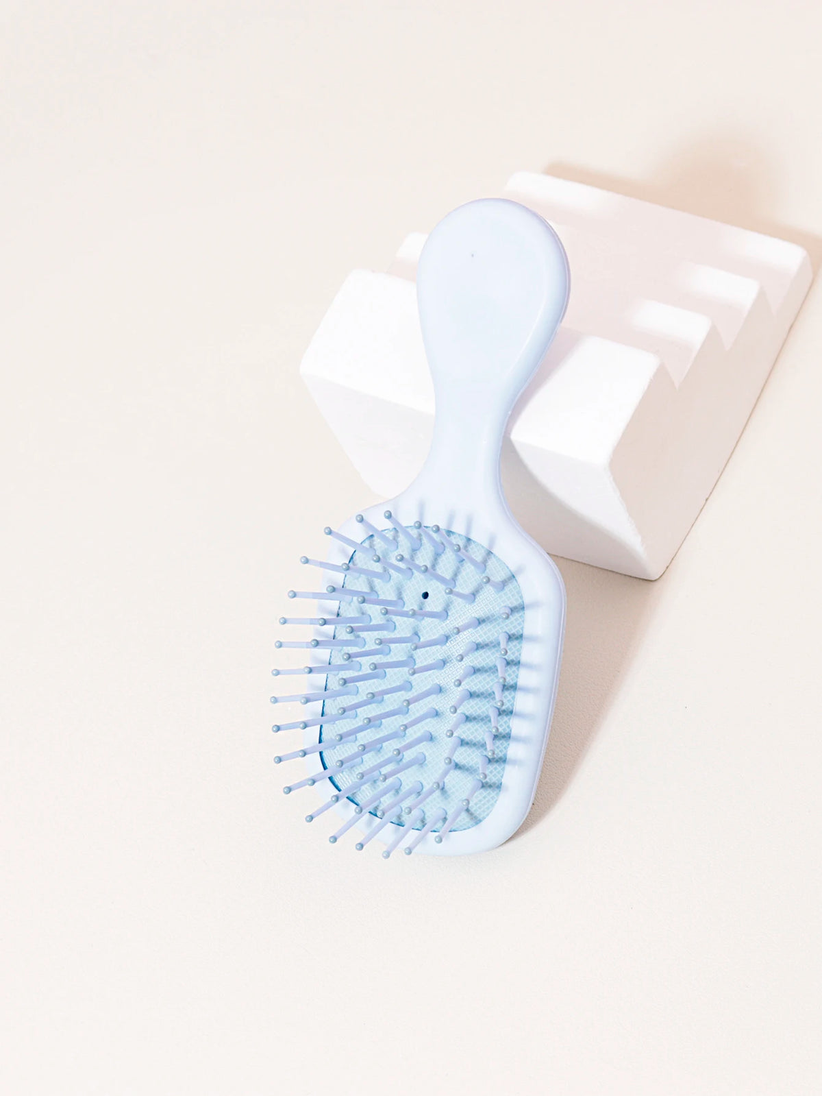 Mini Massage Hair Brush, Travel Paddle Brush for Real Hair Wigs