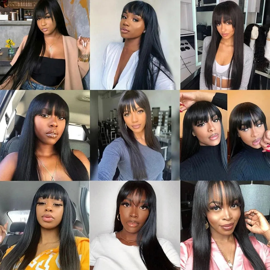 3x1 Middle Part Lace Wig Bone Straight Full Machine Made Human Hair