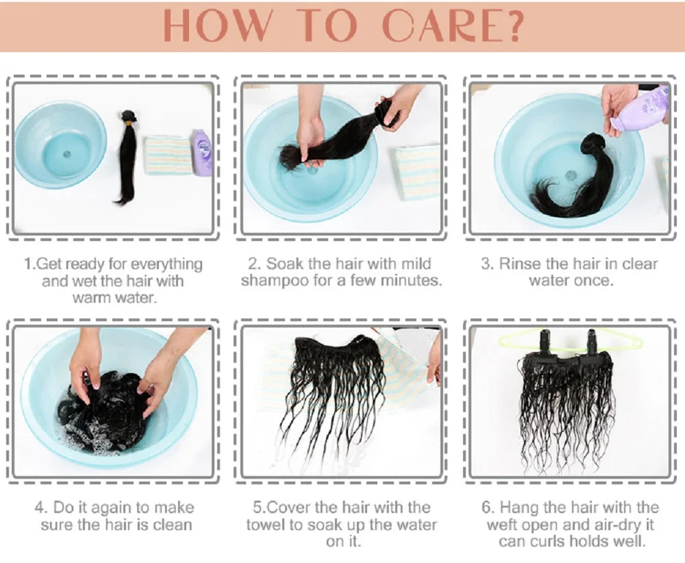 Brazilian Remy Clip in Human Hair Extensions Deep U Pcs Full Head