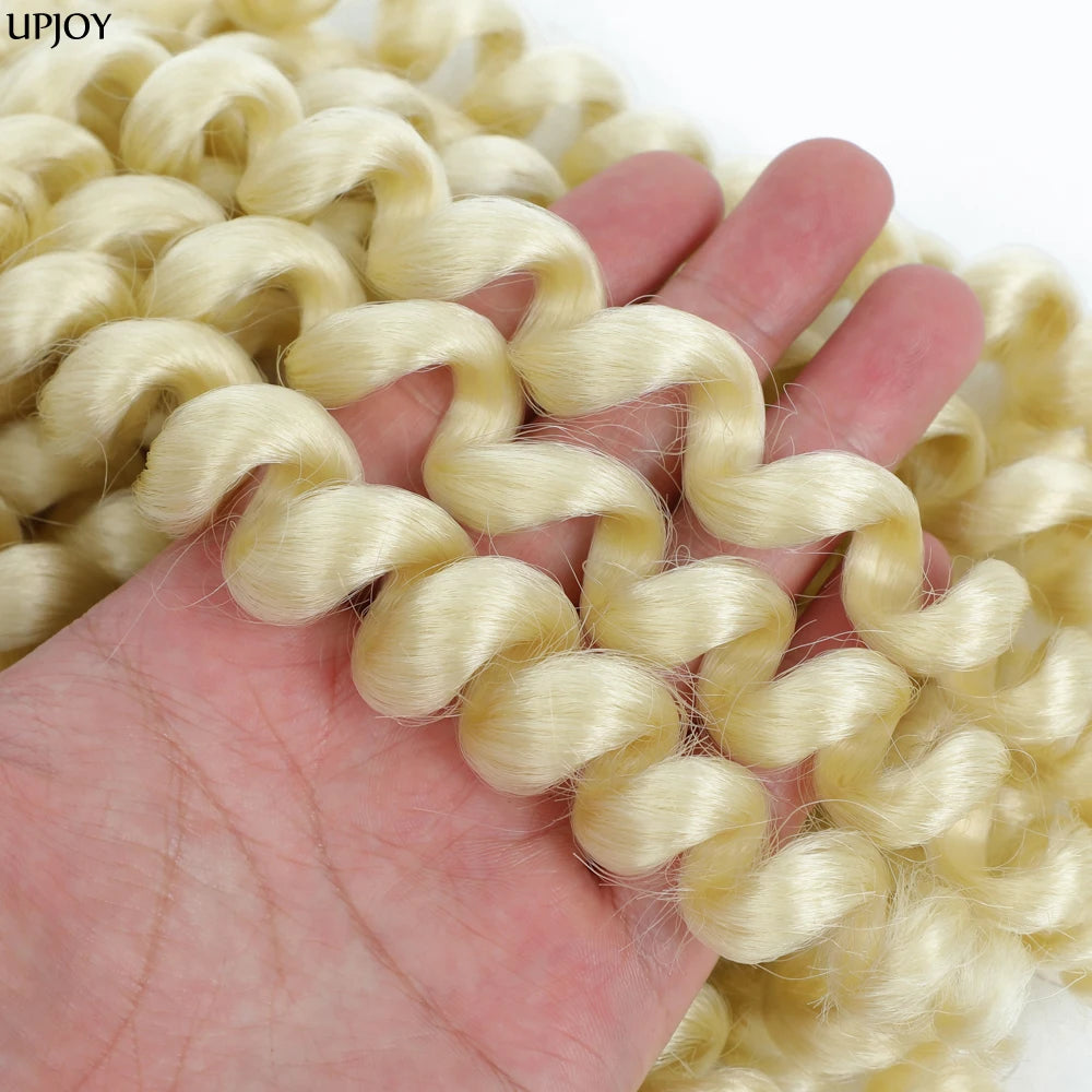 Jamaican Bounce Crochet Hair Jumpy Wand Curl Synthetic Braiding Extensions Ombre Brown