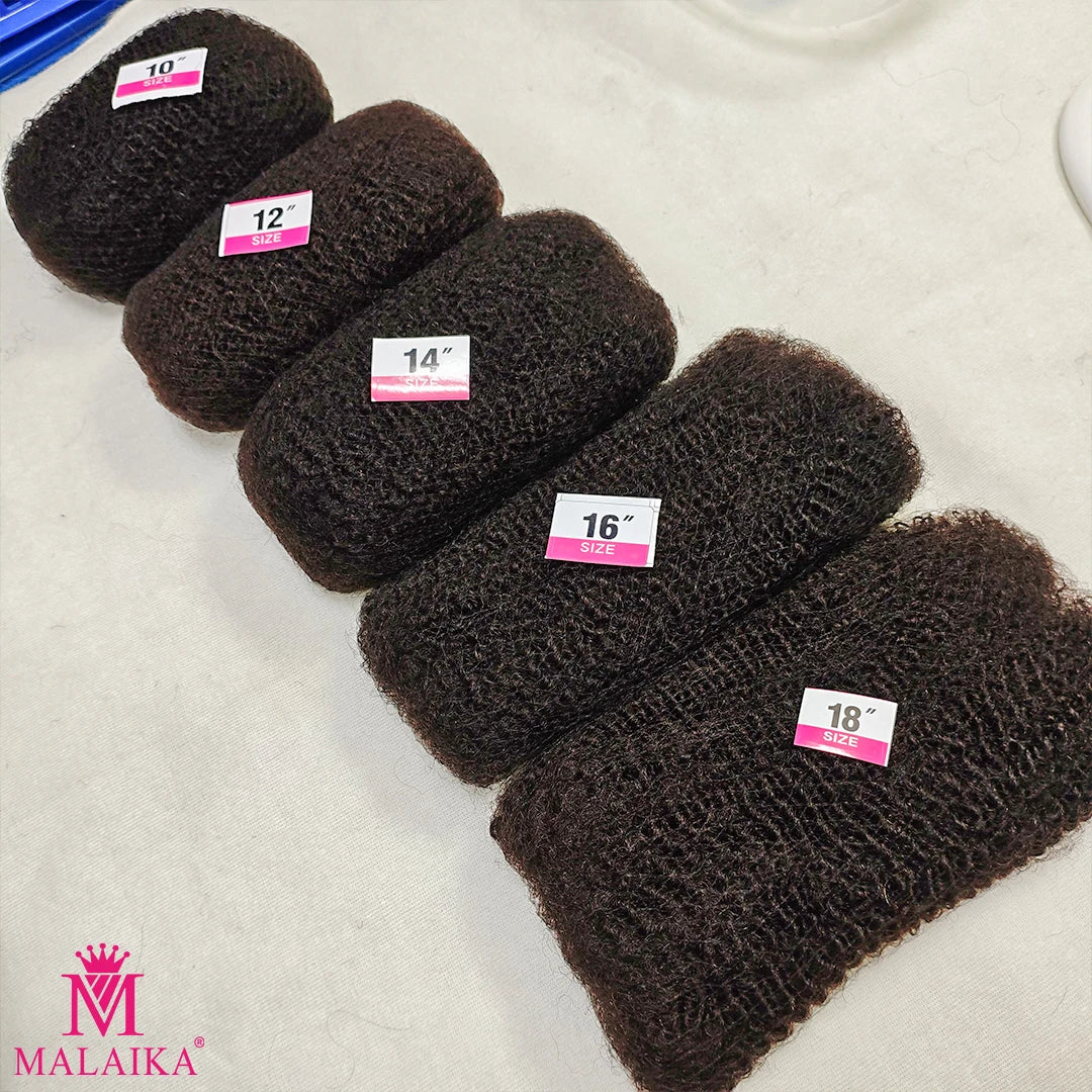 10-18” 4C Afro Kinky Curly Bulk Human Hair Extensions Twist Braids 30g/pack