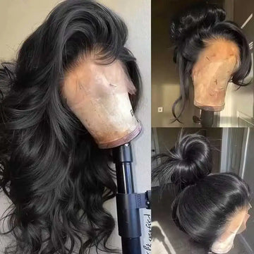 13x6 Lace Front Wigs Human Hair Density HD Body Wave Frontal Glueless
