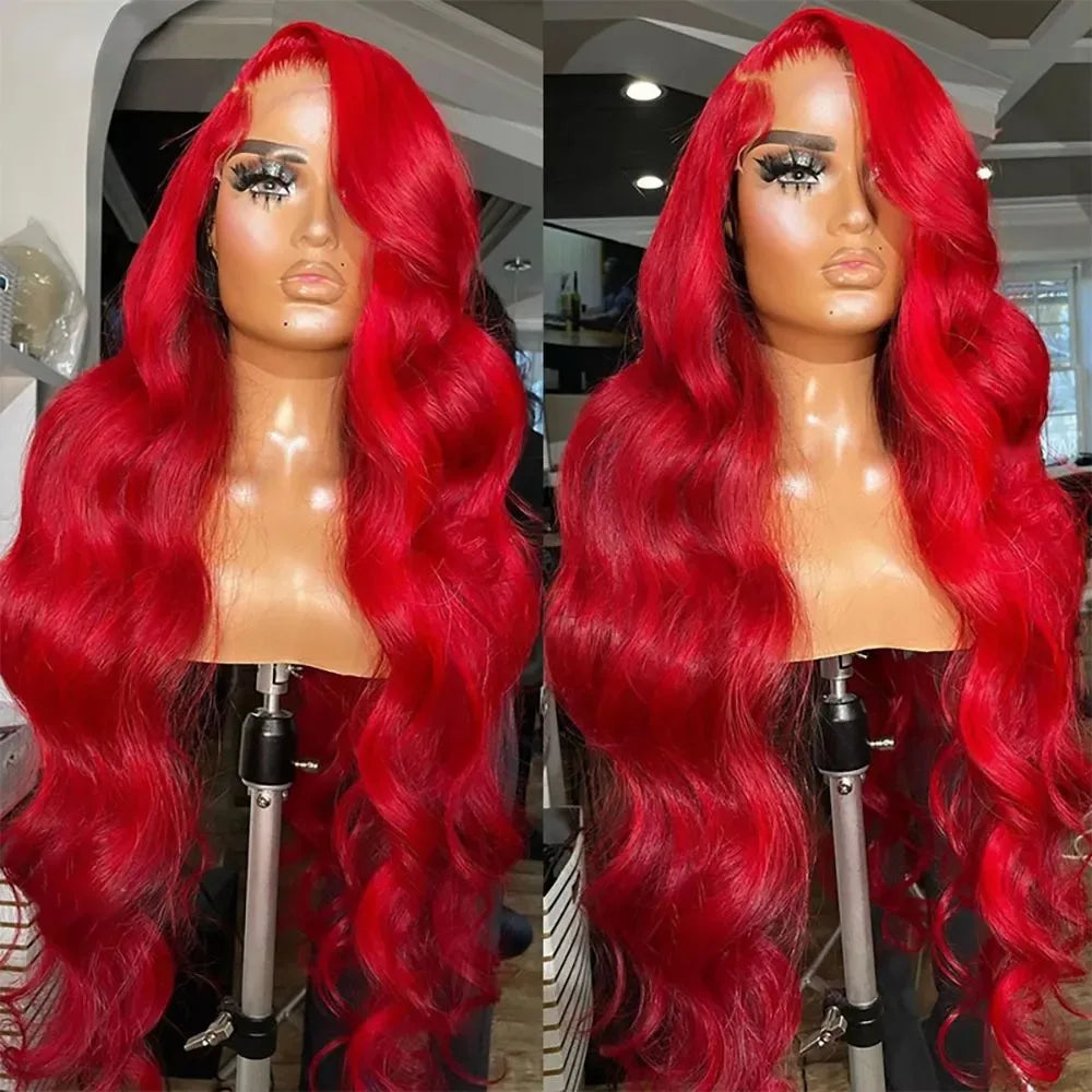 180% Density Brown Roots Ash Blonde Body Wave Lace Frontal Wig, 13x4, Ombre, Synthetic Blend