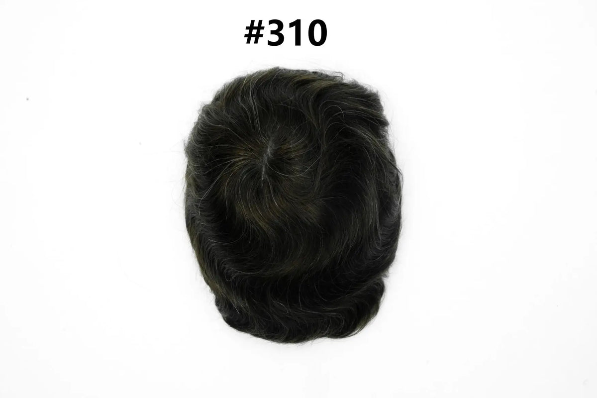 Full Swiss Lace, 100% Human Hair Toupee Capillary Prothesis Replacement System Piece