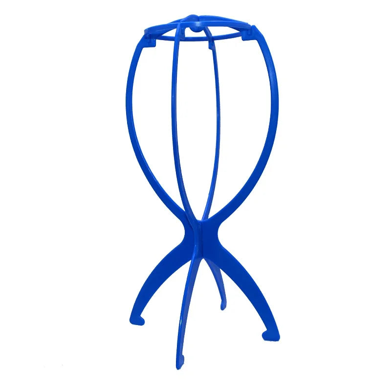 Folding Wig Stand Holder Plastic Adjustable Portable Hat Display Durable Mannequin Dummy