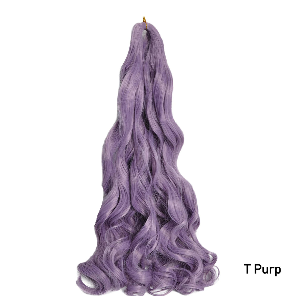 French Curls Braiding Hair Extensions - Synthetic Loose Wave Spiral Curl, High Temperature, Ombre Pre-Stretched