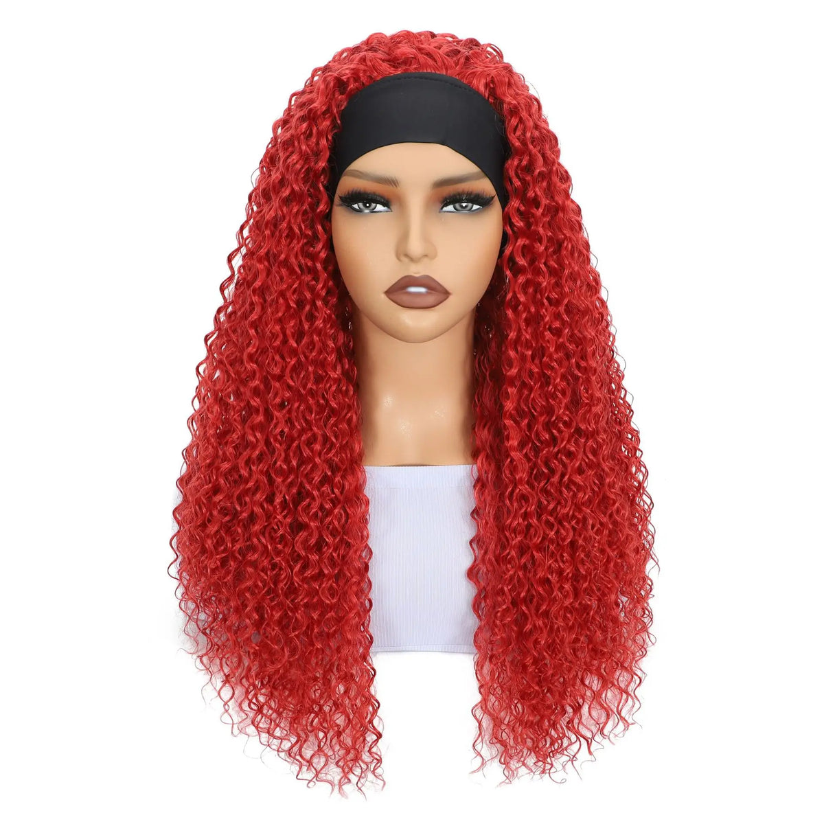 Synthetic Deep Curly Wigs Headband Wig Female Black/613/27/99J Blonde Wig Women Headband Wigs