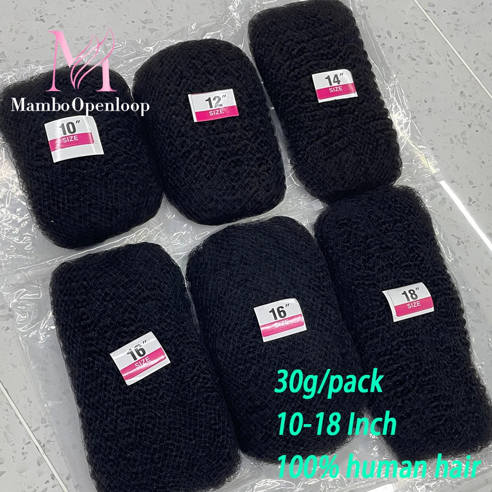 Natural Brazilian 4C Afro Kinky Bulk Human Hair for Locs Braiding Remy Hair Bundle 30g/Pack No Weft 4C Afro Kinky 10-18 Inch
