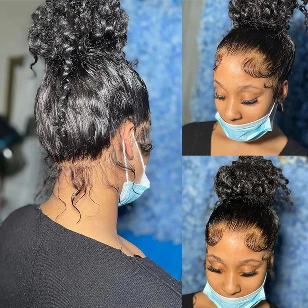 Density Full HD Lace Front Human Hair Wig Pre Plucked Glueless, 13x6