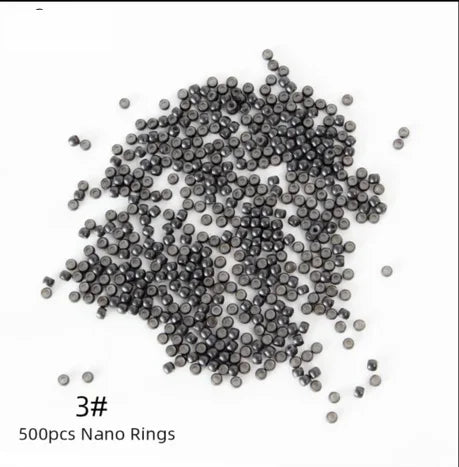Silicone Nano Rings Copper Line Hair Beads Rings/links/beads