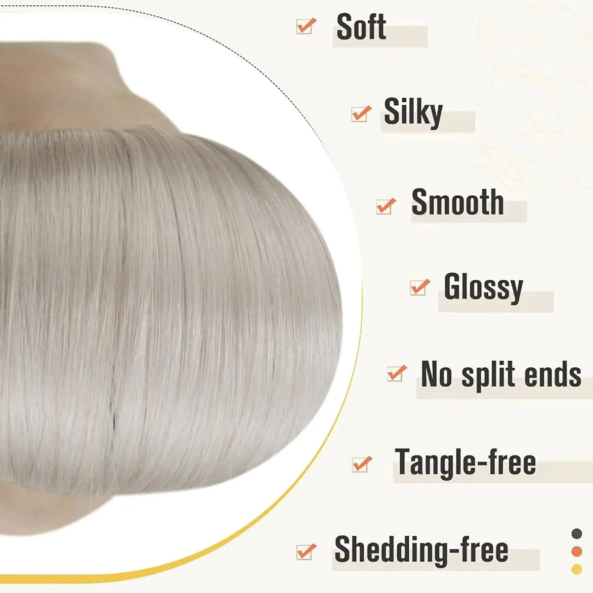 Nano Bead Hair Extensions Human Cold Fusion Tip Link 50G/50S Loop Pre