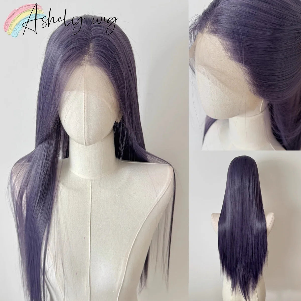 Raspberry Purple Wig Deep Hand Hook 26inch 13*4 Large Lace On The