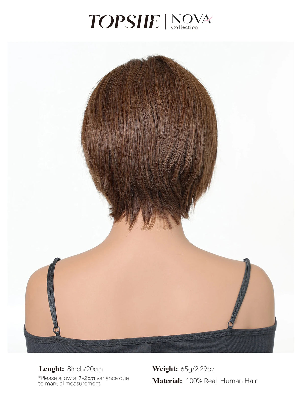 100% Real Human Hair Short Bob Wig Dark Brown Lace Front Hand-tied