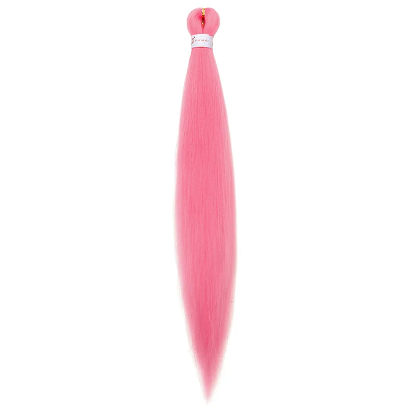 20/26Inch Soft Synthetic Pre-stretched EZ Braiding Hair Extension Low Temperature Fiber Hairpiece Easy to Style