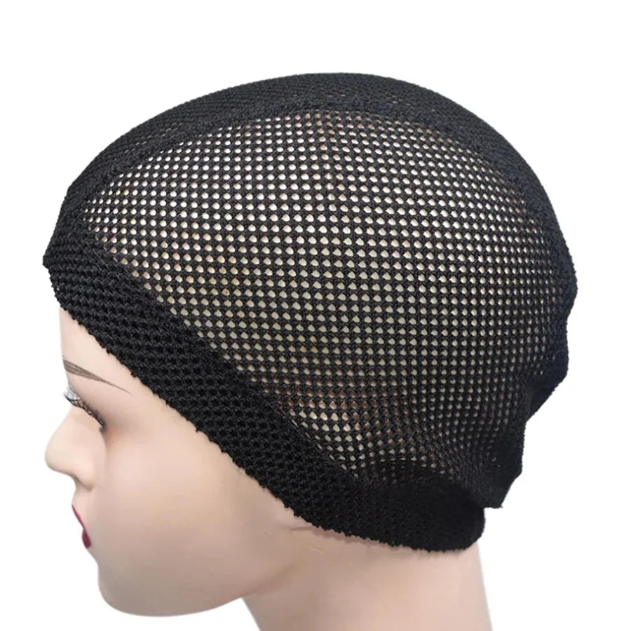 1-5 Pcs Wig Cap Black Crochet Wig Caps Stretchable Mesh Wigs Caps Non Slip Hair Nets Weaving Cap for Making and Keeping Wigs
