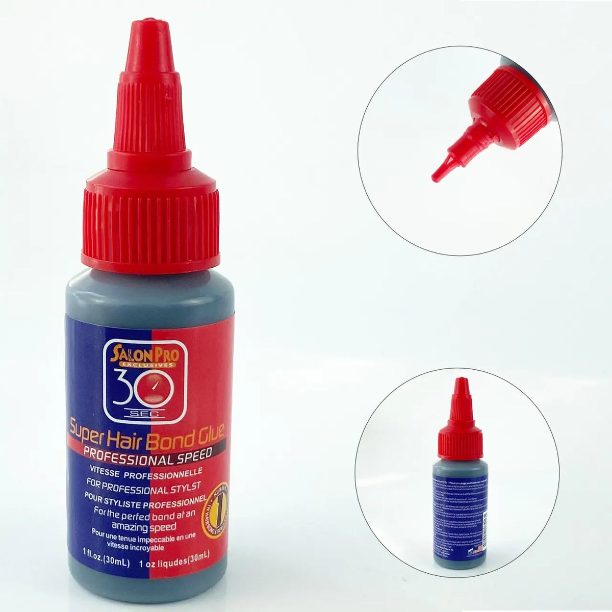 Waterproof Wig Glue and Remover - Super Bonding Adhesive for Lace Front Wigs, Closures and Hair Extensions (30ml/118ml)