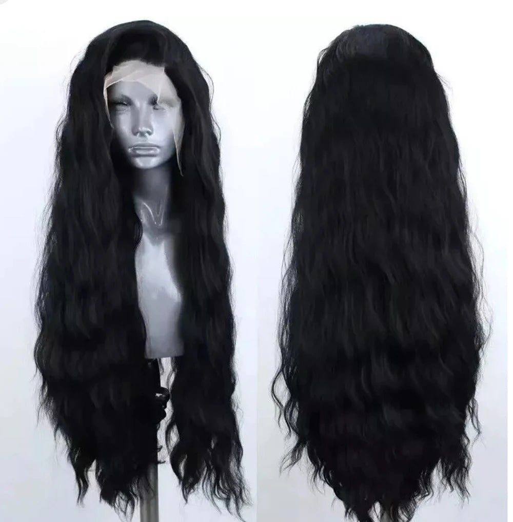 Platinum Blonde Wave Synthetic Lace Front Wig, Long, Loose Curl, Cosplay