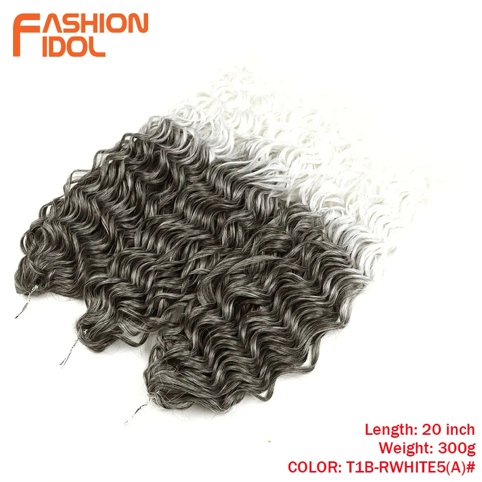 Deep Wavy Twist Synthetic Crochet Braiding Hair, High Temperature Fibre