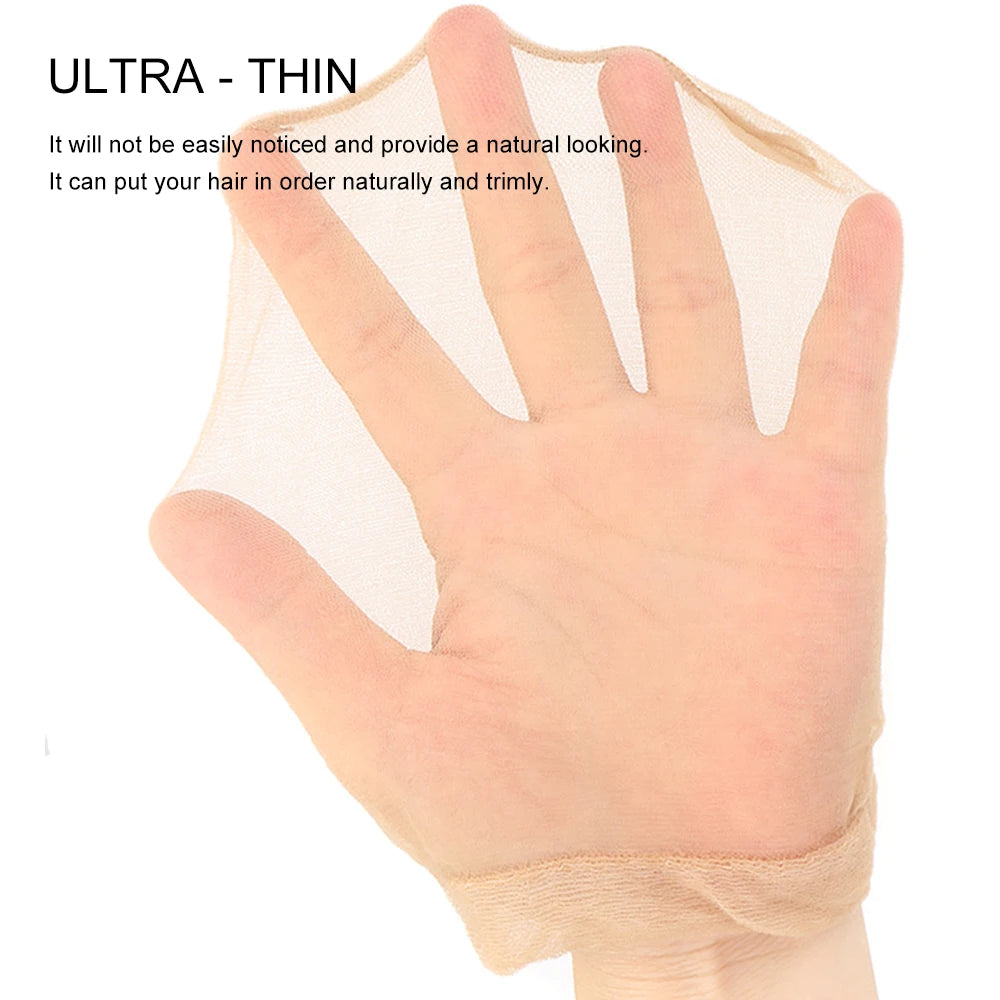 10/ Invisible HD Wig Cap Thin Stocking Nylon Stretch Mesh Hair Net