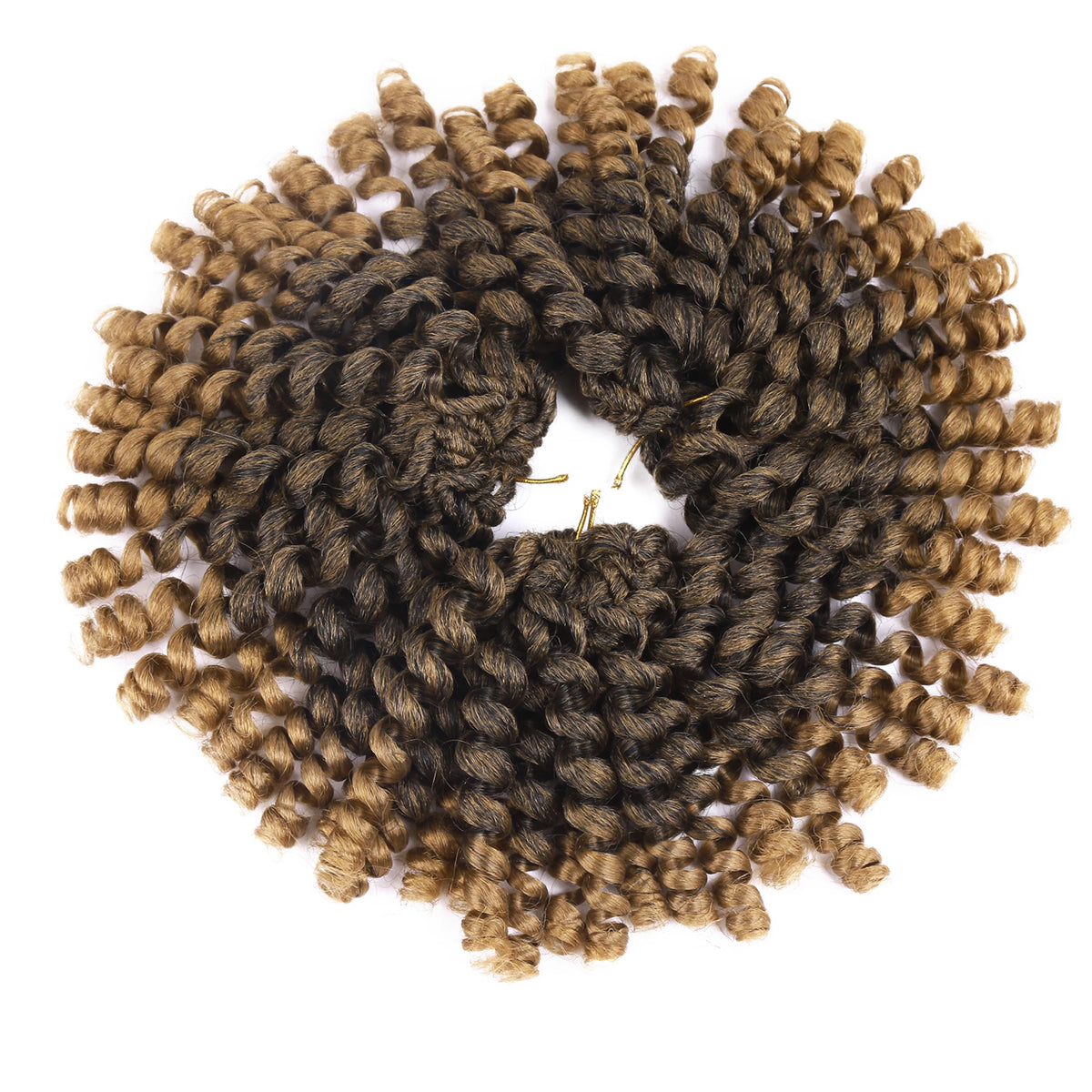 Synthetic Ombre Jumpy Wand Curl Crochet Braids Jamaican Bounce For Africa Braiding Hair Extensions Pre-Twisted