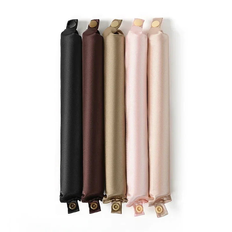 Heatless Hair Curlers Satin Curling Rod Headband No Heat Silk Curls Lazy