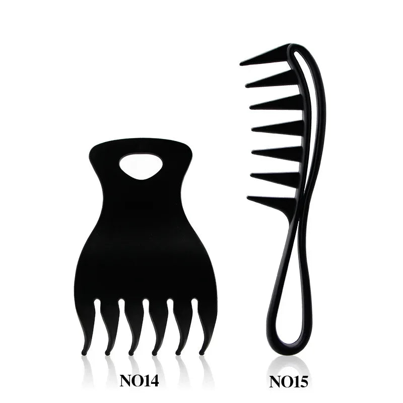 1/ Portable Plastic Thickened Oil Comb Set Wide Toothed Classic Styling Hair
