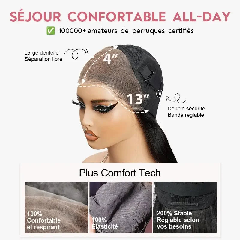13x4 HD Brazilian Colorful Shadow Right Lace Front Hair Humans Wigs Emphasize