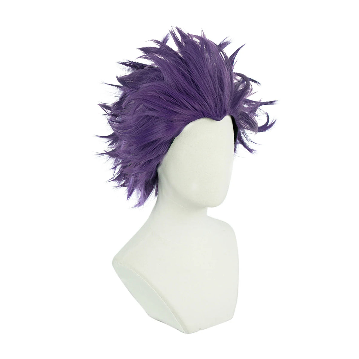 10 Inch Synthetic Hair Purple Short Straight Cosplay Wig for Halloween Christmas School Thanksgiving Day