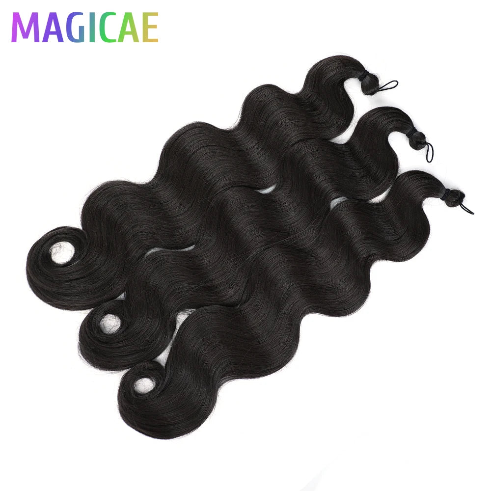 300G 26Inch Ombre Grey Crochet Braids Body Wave Light Brown Highlight Sp4/27/613