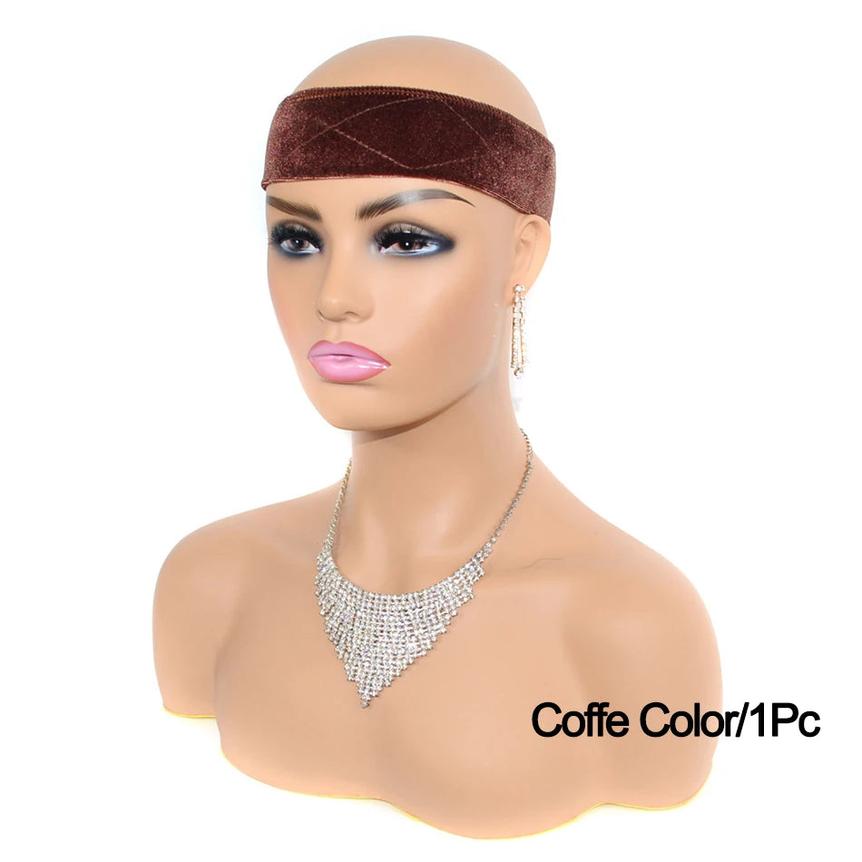 Velvet Wig Grips Headband Adjustable Grip Headbands Lace Frontal Non-slip Soft To