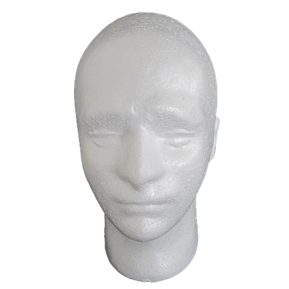 Lightweight Foam Mannequin Head Wig Display Stand Diy Painting Hat Scarf Salon