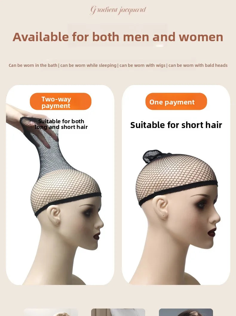 Invisible Wig Cap Hair Net Nude Mesh Liner One Size Fixing