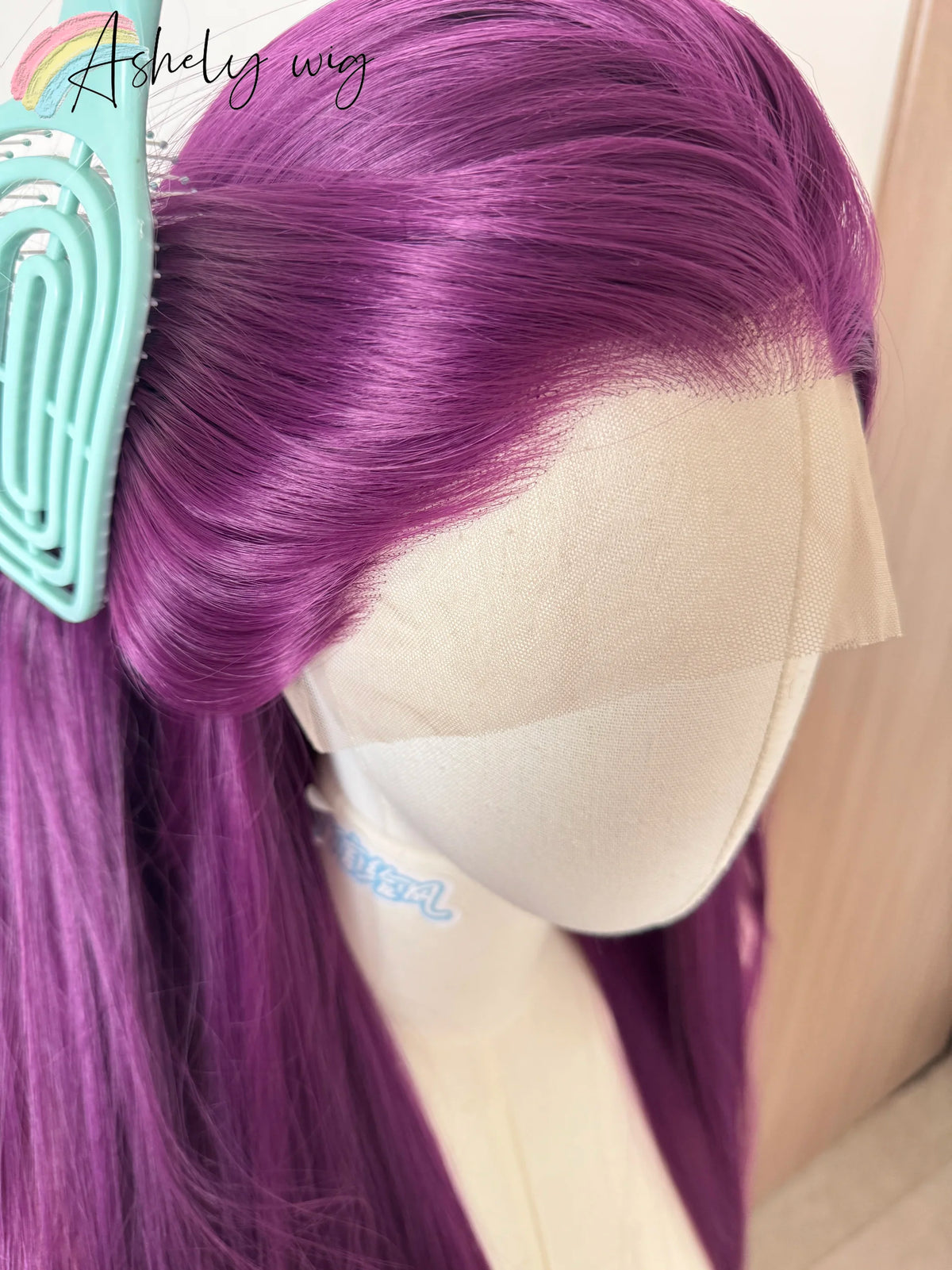 Raspberry Purple Wig Deep Hand Hook 26inch 13*4 Large Lace On The