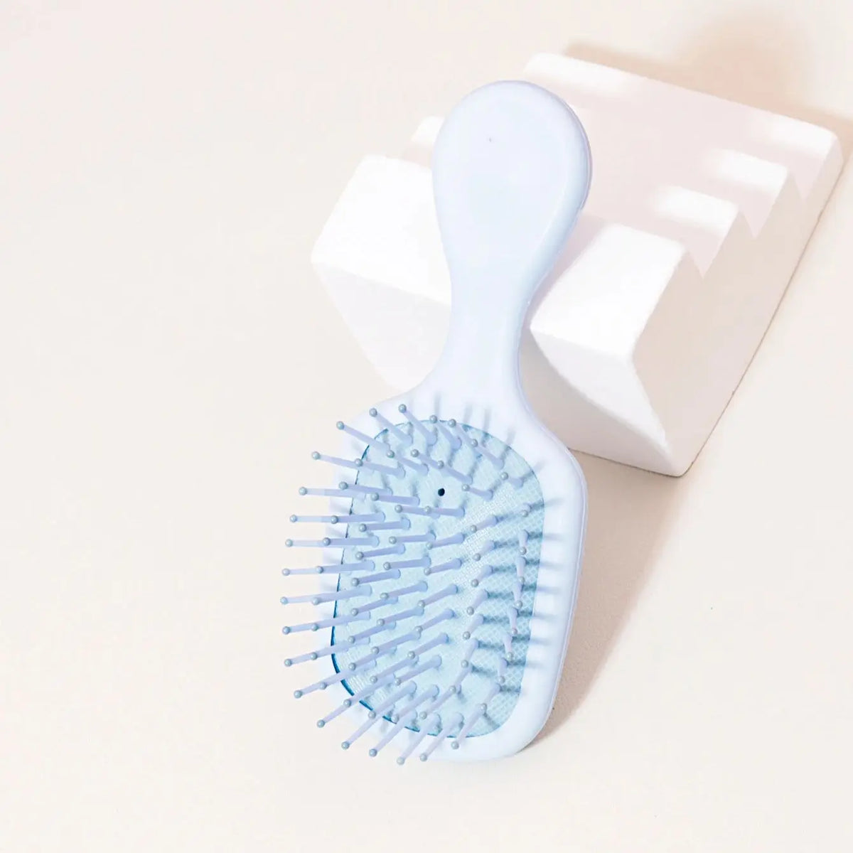 Mini Massage Hair Brush, Travel Paddle Brush for Real Hair Wigs