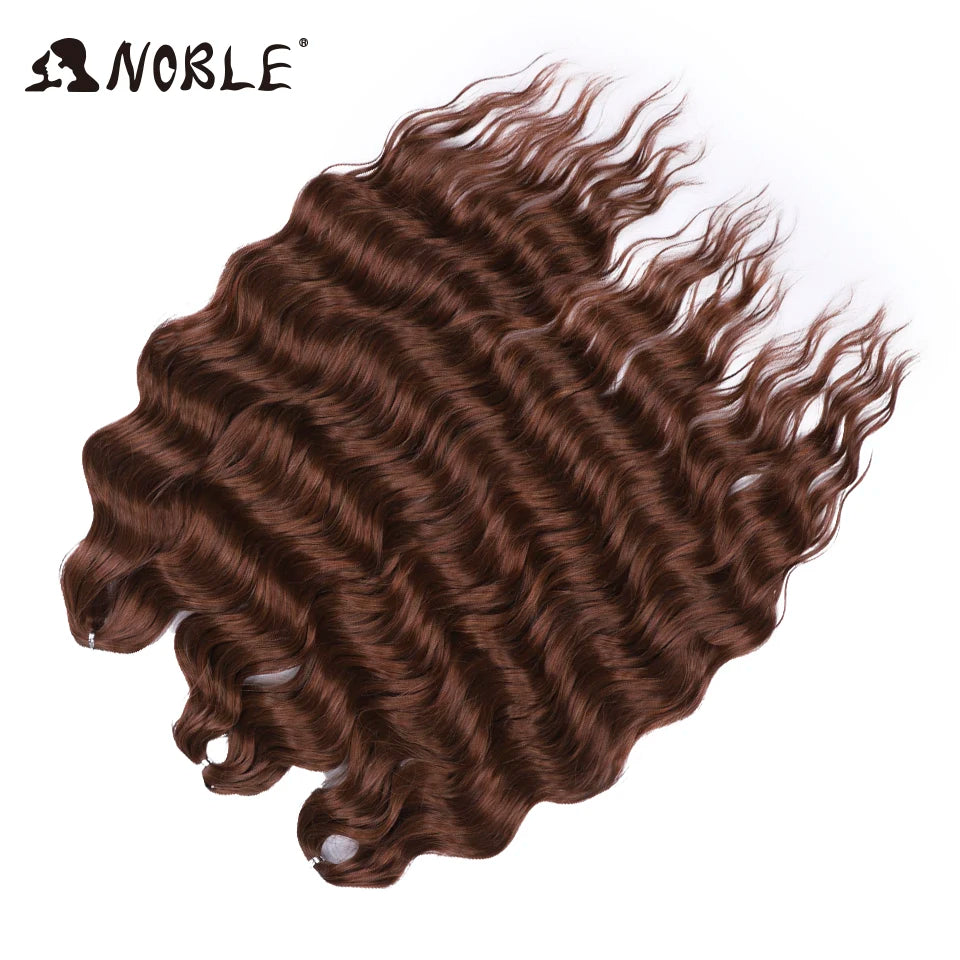 Synthetic Loose Deep Wave 24" Braiding Hair Extensions Water Braid Ombre Blonde